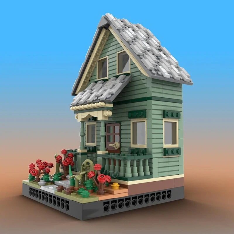 MOC- 168149   Bouw Suburban Modulaire Thuis Bouwsteen Model Baksteen Miniatuur DIY Hoogwaardige STAD Volwassen KINDEREN SPEELGOED 506 STKS