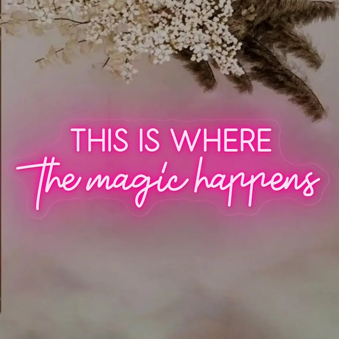 

This Is Where The Magic Happens Neon Sign Beauty Salon Neon Light Beauty Room Hair Skincare Room Wall Art Decor Big Size