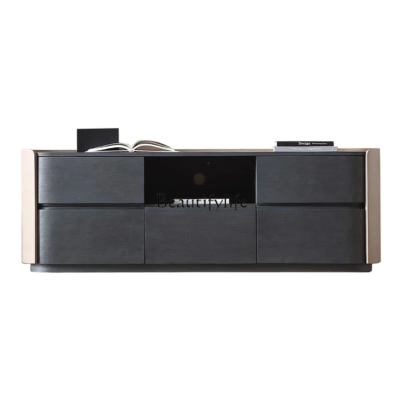 

FG11Italian modern simple TV cabinet villa light luxury minimalist smoke locker