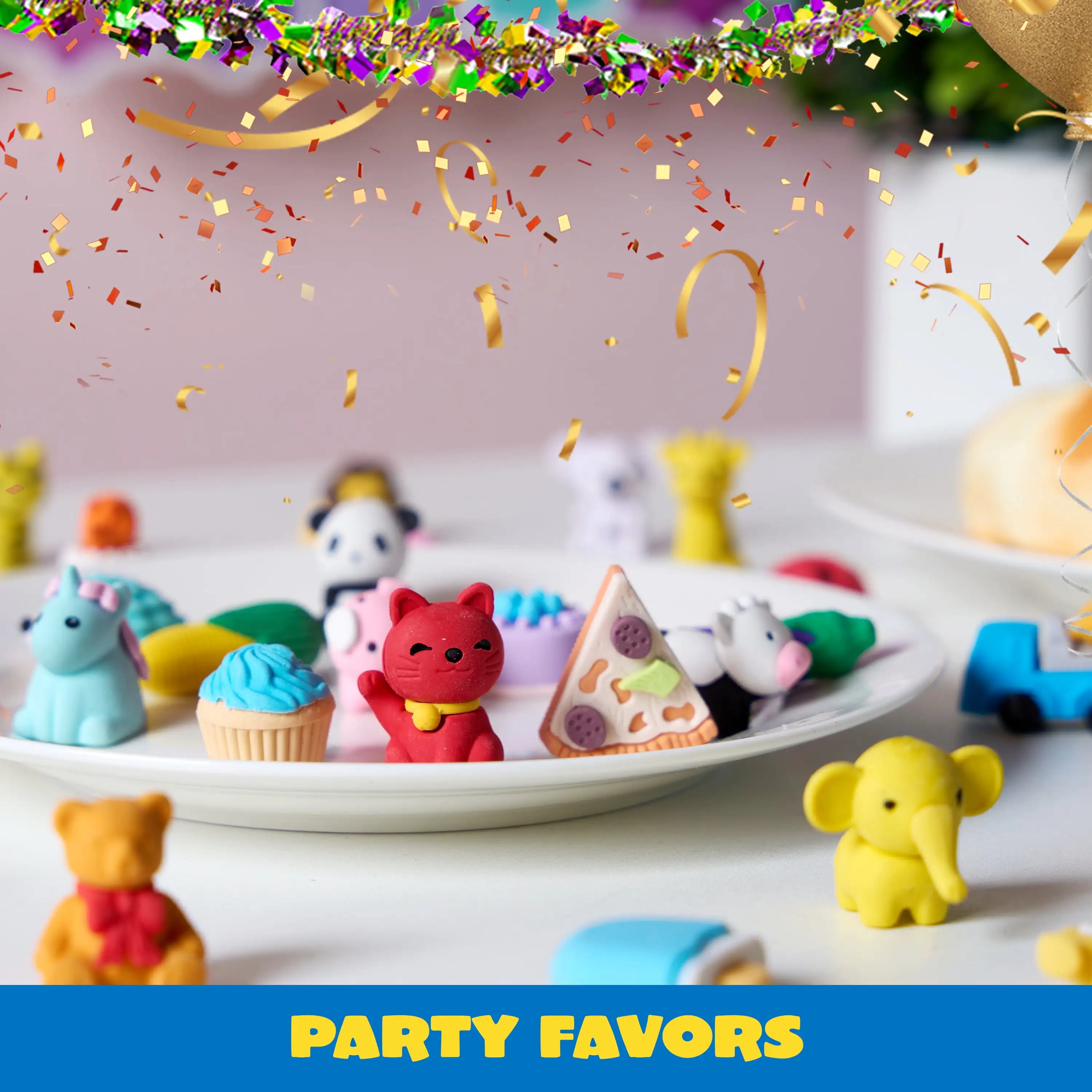 Joyfy 36 gomme da cancellare 3D gomme da cancellare per animali alimentari gomme da cancellare divertenti e carine per matita scrivania animali domestici premio in classe bomboniere per feste di compleanno