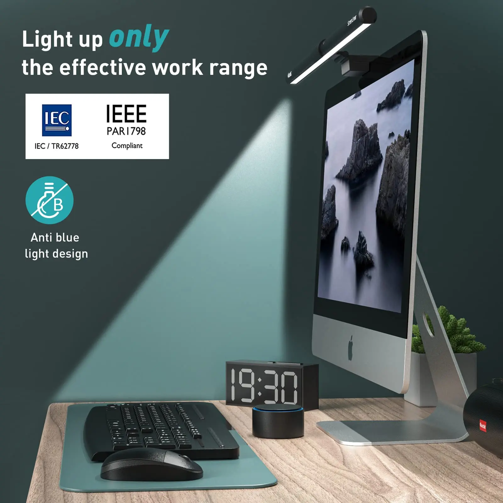 Picture 7: Northland Eye Protection Remote Control LED  Light Bar with Step-less Dimming Light Senor for Curved PC Screen