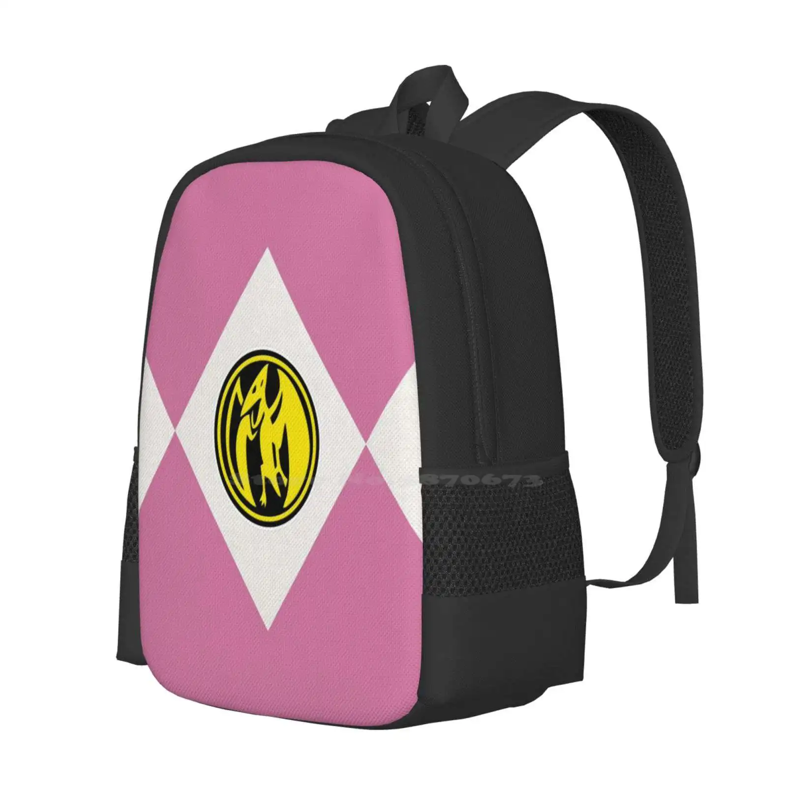 Pterodactyl Dinozord Teen College Student Backpack Pattern Design Bags Green Ranger Red Ranger Super Sentai Pink Ranger Blue