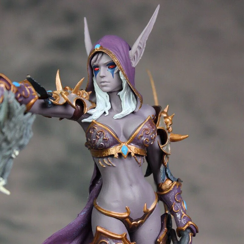 World Of Warcraft Action Figures Sylvanas Windrunner The Queen Of The Undead Handmade Model Collection Ornaments Kid Gifts Toys