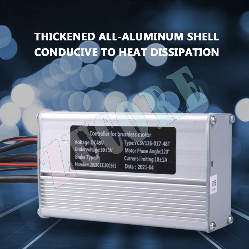 Controlador de bicicleta de botella eléctrica de litio sin escobillas de onda sinusoidal 36V48V350W500W accesorios de asistente de energía eléctrica modificada