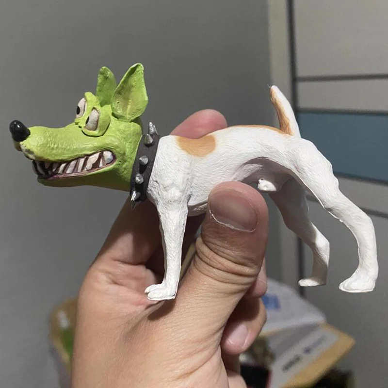 7cm Figurka Akcji Pies z Maską Hot The Mask, Figurka Anime, Model Maski, Figurka Dekoracyjna na Biurko, Ozdoby, Zabawki, Prezent dla Chłopców na Święta