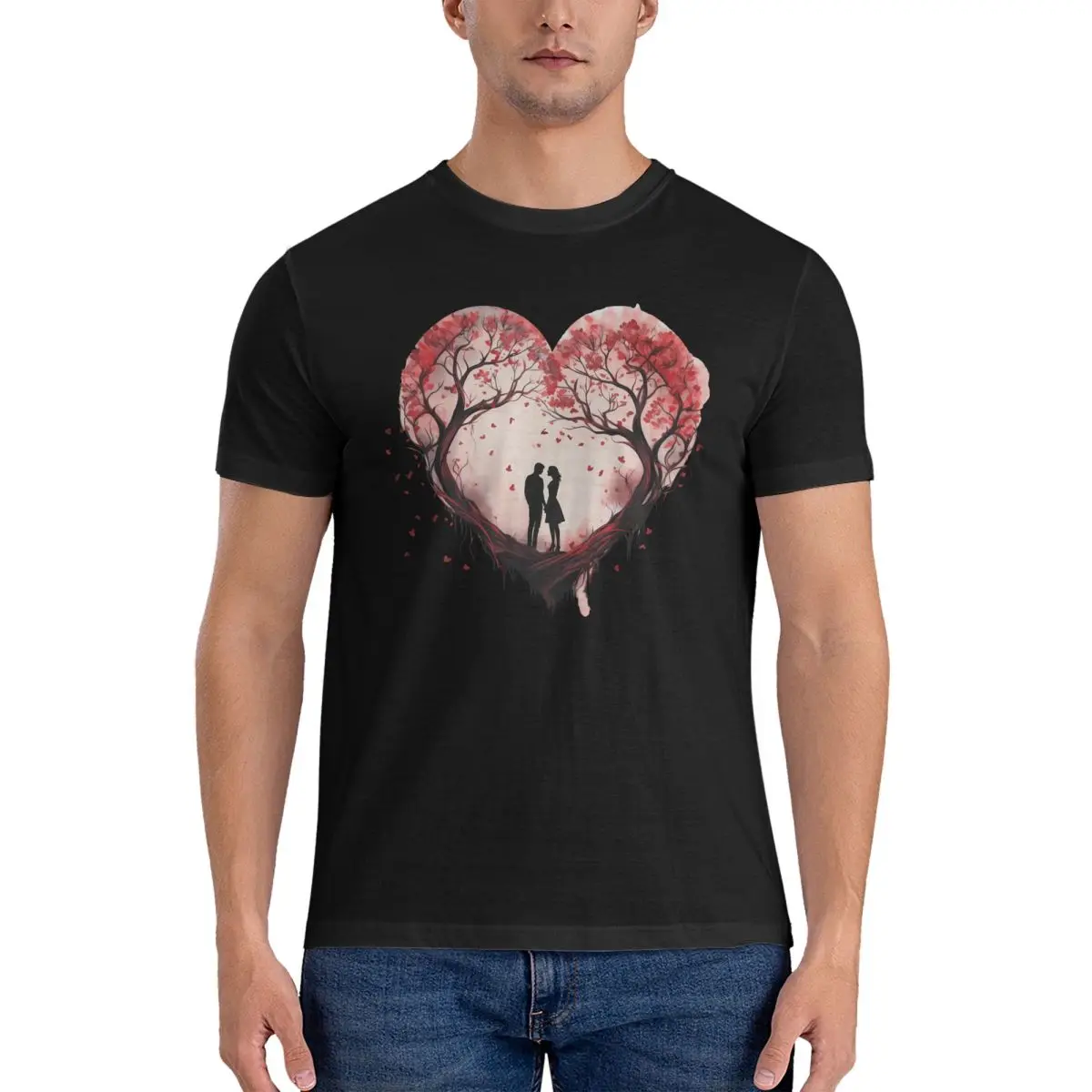 Designer's new outdoor sports men's 100% pure cotton printed short sleeved T-shirt loose fit with delicate touch