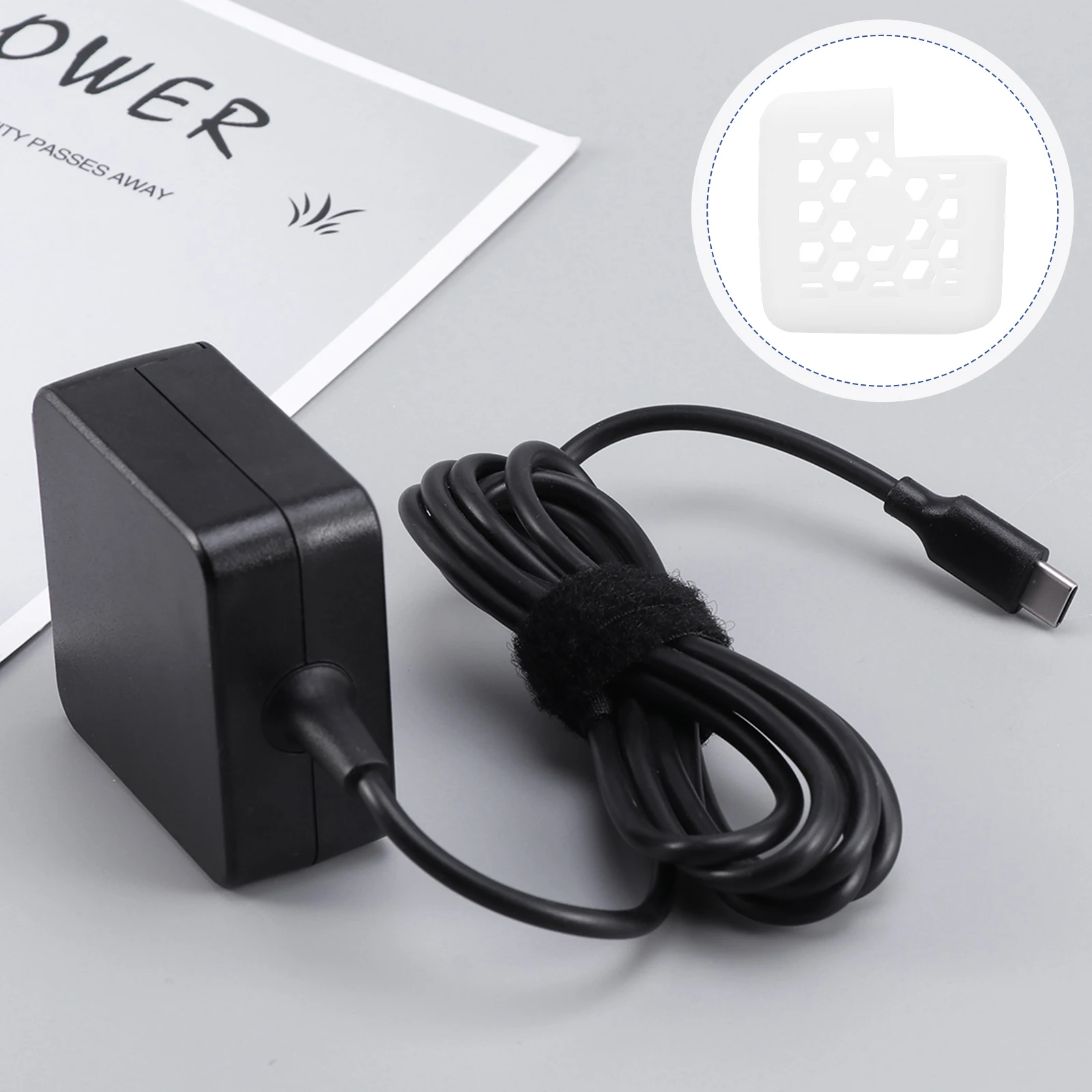 

Silicone Protective Cover for Power Adapter Compatible A1466 A1370 Heat Dissipation Storage Case Solution Box