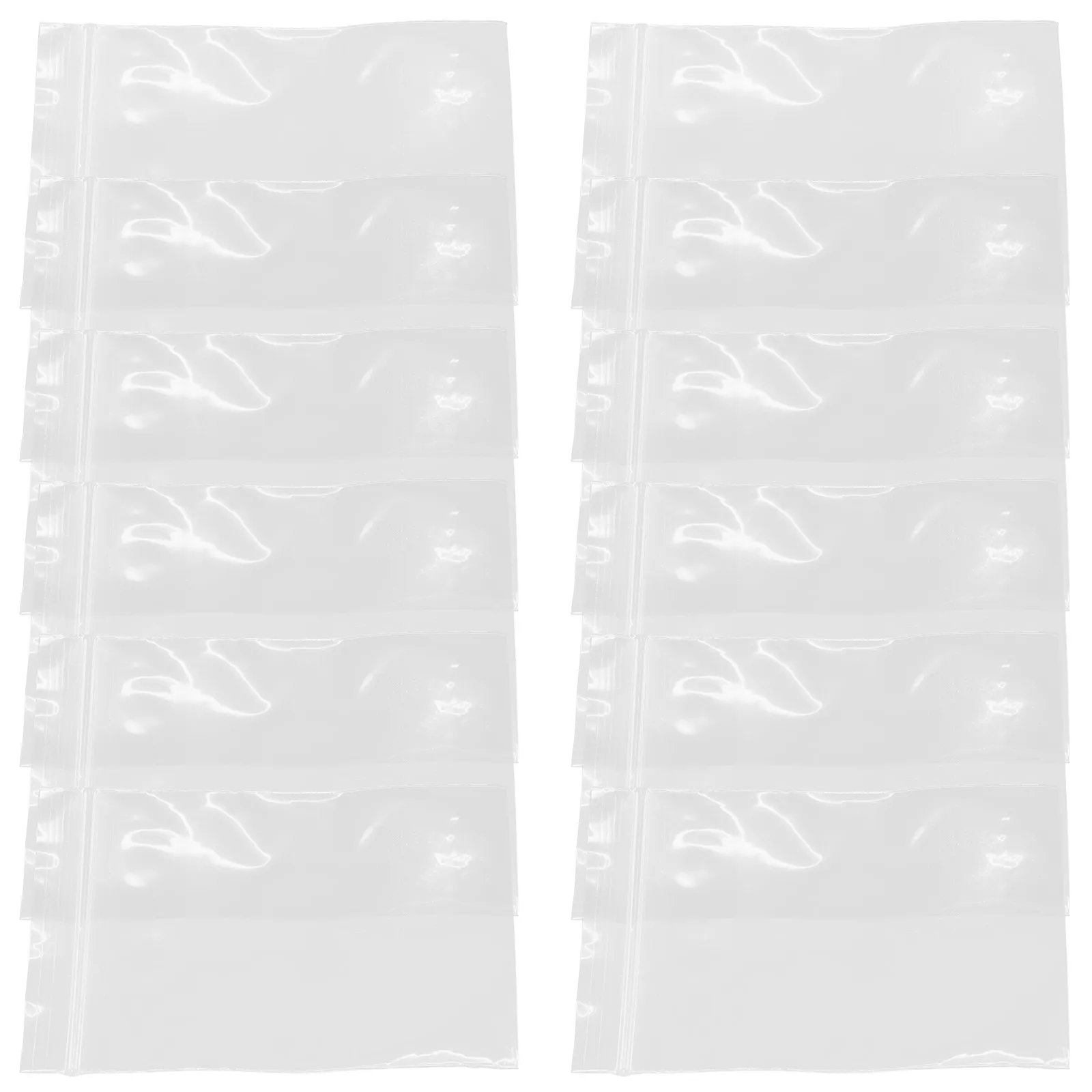 100 Bolsas Transparentes Selladas, Embalaje Reutilizable Resistente para Pequeñas Empresas, Bolsas de Almacenamiento de Joyería para Envío