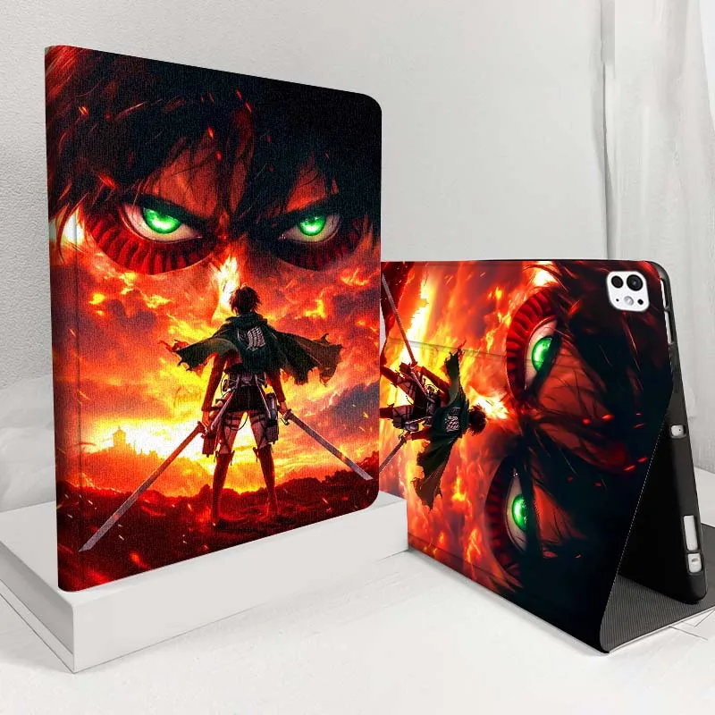 

Eren Jaeger Titan fire For iPad Pro Air 5 4 3 13 11 8 7 6 5 10th 7th 6th 10.5 12.9 10.9 Tablet Case