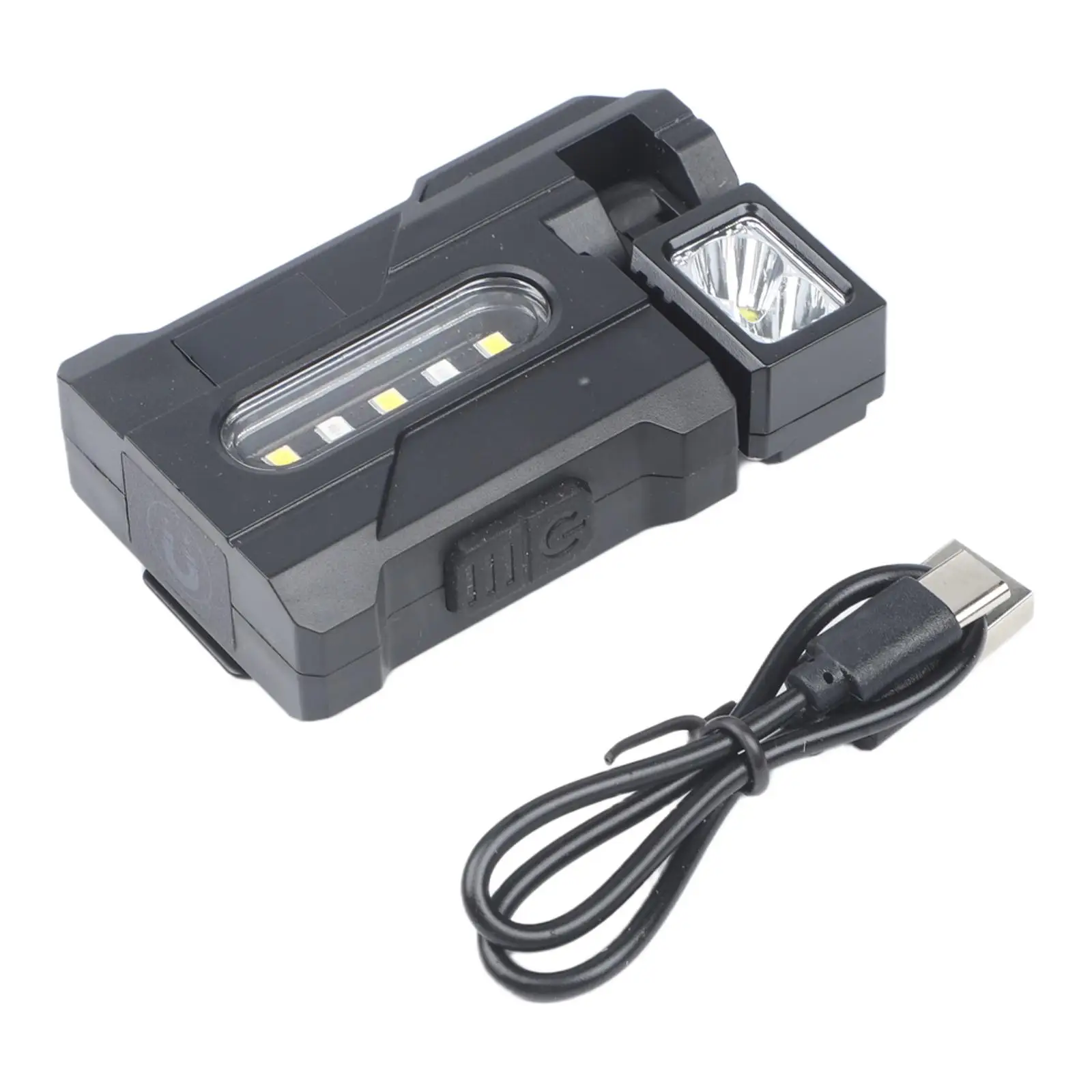 Magnetic Work Light Rechargeable with LCD Battery Display 360 Degree Rotation Dual White and Red Blue Lights for Workshop