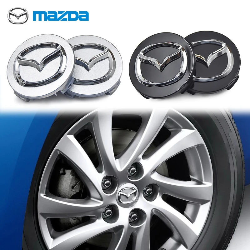 4pcs 56mm Wheel Center Cap Logo Hub Cover Badge Emblem For Mazda 6 3 CX5 2 CX7 Demio Atenza Axela MX30 CX30 CX3 CX9 MX5 RX8 RX7