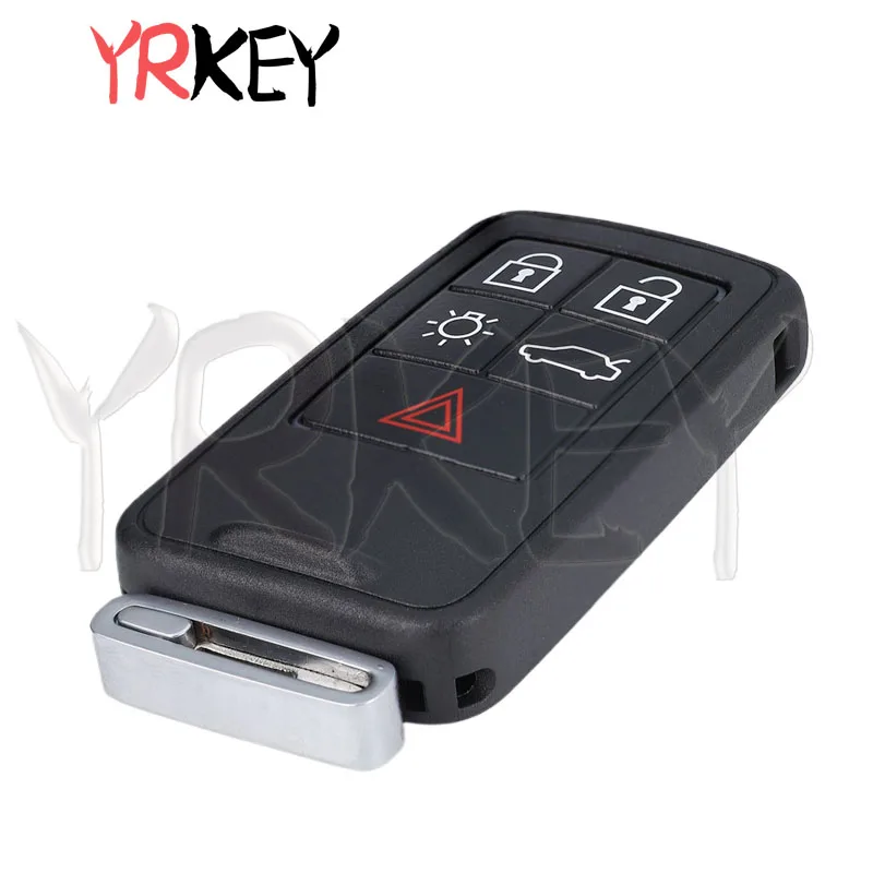 Llave de coche FCCID KR55WK49264 para Volvo V40 V60 S80 XC70 XC60 S60 S60L 433Mhz FSK ID46 Chip 5 botones llave remota inteligente para coche