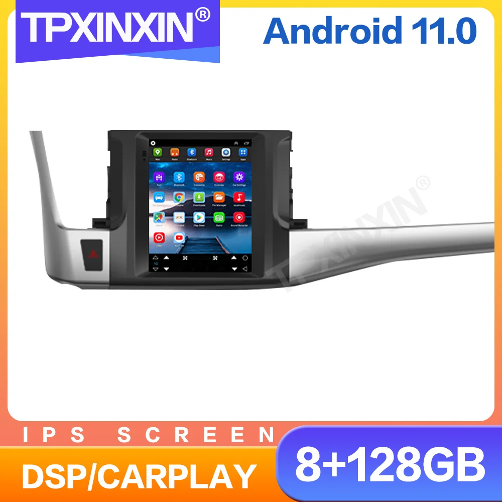 For Toyota Highlander 3 XU50 2013 - 2018 Car Tesla style screen Radio Multimedia Player Navigation stereo GPS Android 14