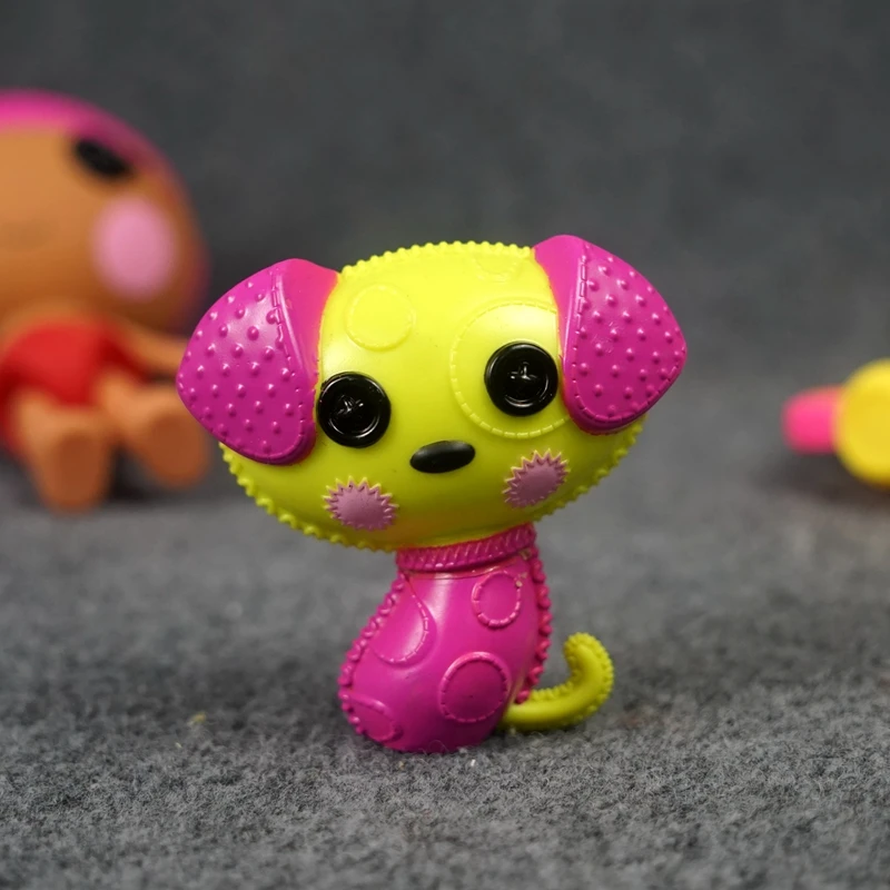 Lalaloopsy Button Doll Action Figures Cute Angel Girl Pets Cat Dog Model Kawaii Desktop Decoration Collectible Toys Kids Gifts