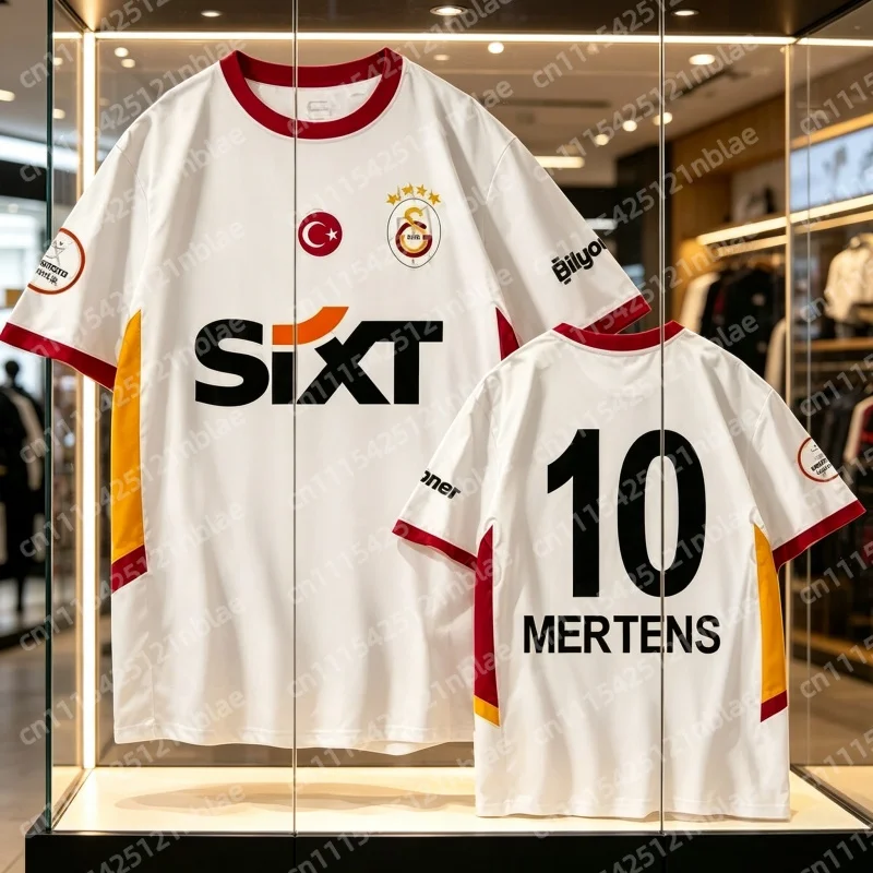 Image of 2026 Galatasaray Team Trikot Osmeen Fußballshirt Schnelltrocknend Kurzarm-T-Shirt Atmungsaktiv Familien-Outdoor-Sport-Oberteil Eltern-Kind