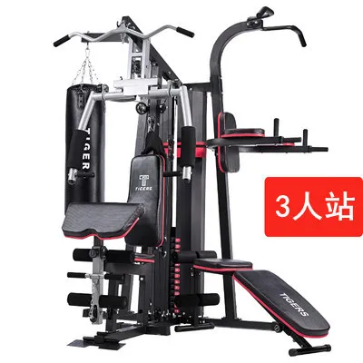

Unisex 3 Station 4 Station Versatile Multi-Function Home Gym Equipment Strength Fitness Training Bodybuilding Shoulder Exercise