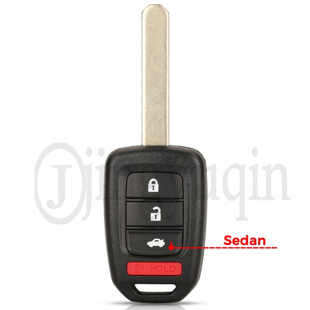 jingyuqin 2/3/4 Buttons Remote Key Shell Case For Honda Accord CR-V FIT XR-V VEZEL CITY JAZZ CIVIC HR-V FR-V Fob Replacement