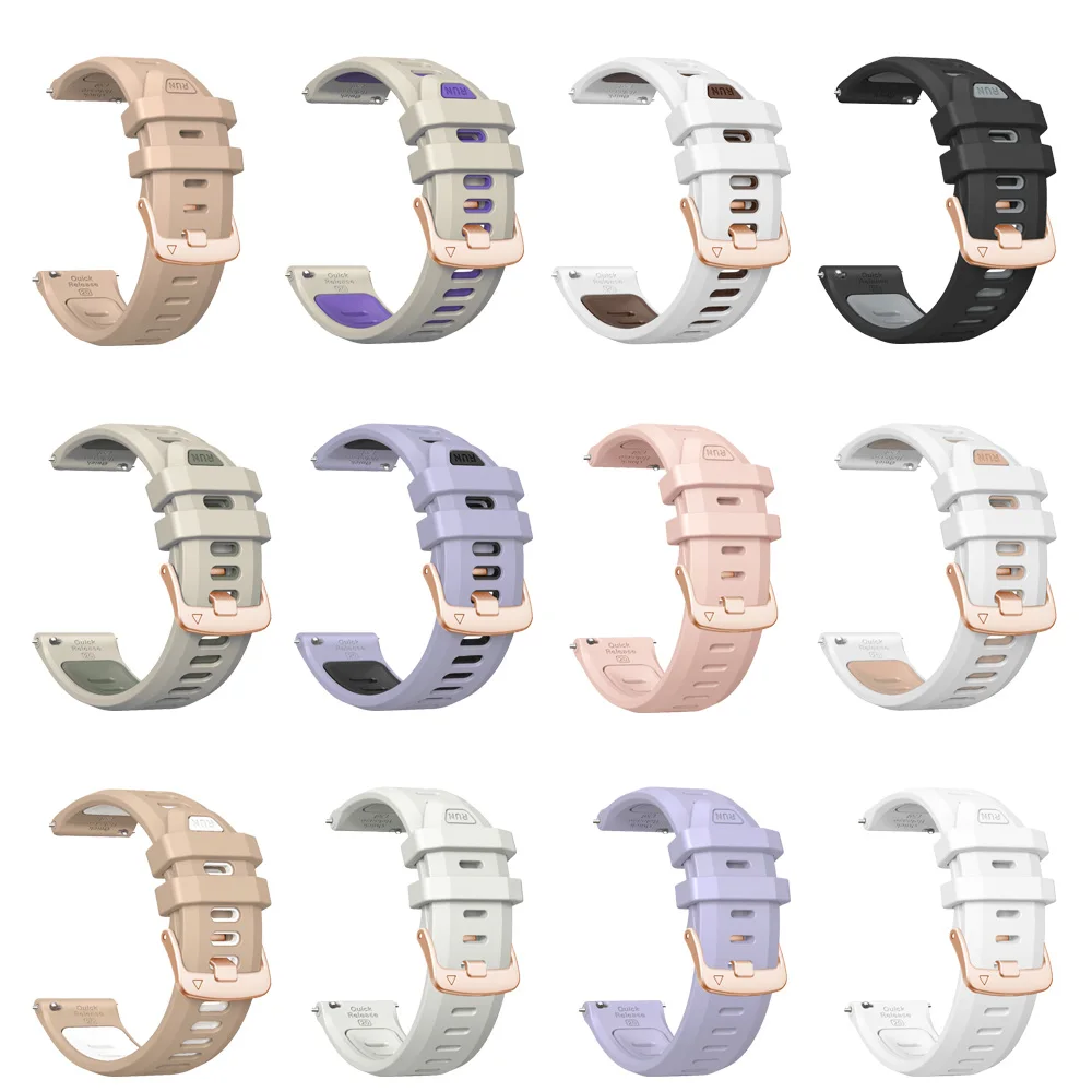 Forerunner 165 Silicone Band Straps For Garmin Forerunner 70 170 165 Music Smart Watch Bracelet Wristband 20mm Belt Accessories
