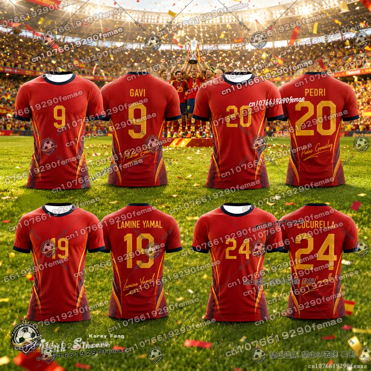 Maillot de football Espagne 2026 Édition Spéciale Enfants Adultes Hommes Femmes Fan de football Confortable Match Entraînement Qualité Supérieure Haut de gamme Sportif