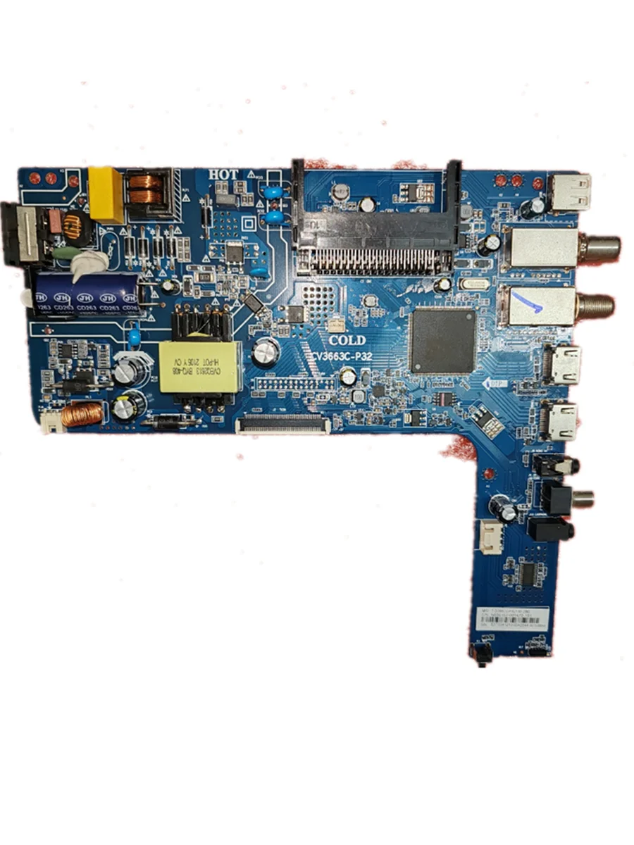 

CV3663C-P32 Physical photo of the three in one TV motherboard FOR32atc6500-h 60--72v 300ma