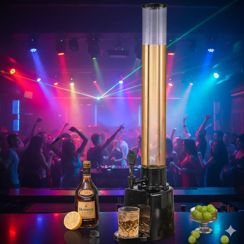 دلو بيرة/مشروبات متعدد الأغراض سعة 3 لتر - مثالي لمسودة البيرة والكوكتيلات والصودا وعصير الليمون (KTV والاستخدام التجاري)