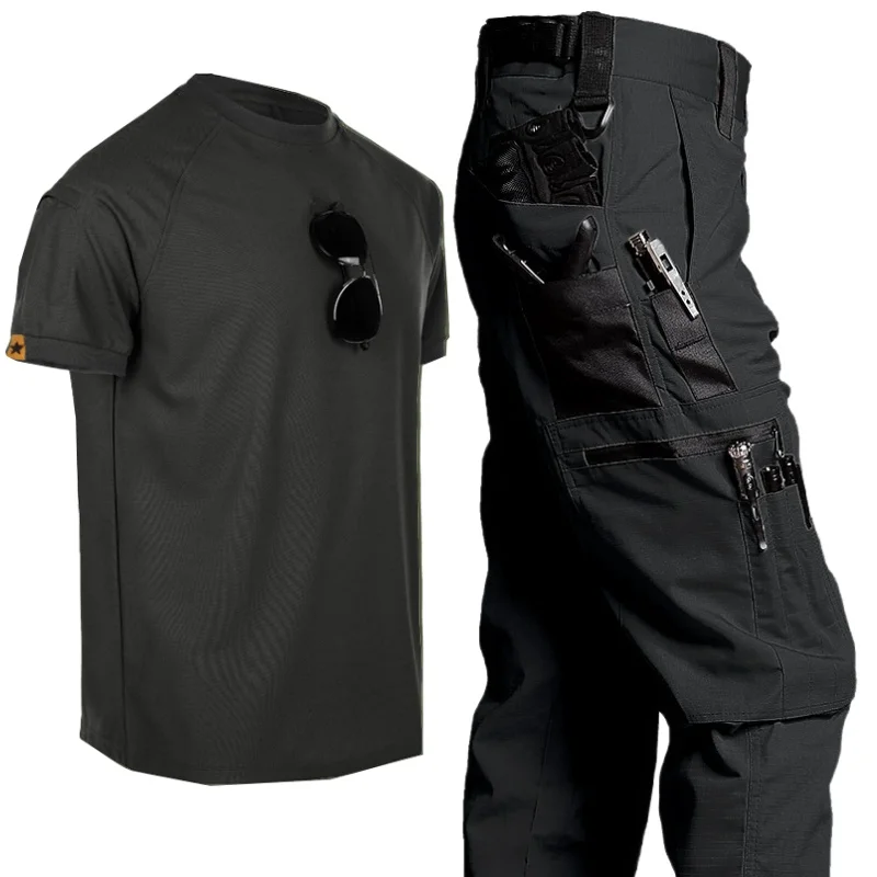 

2026 Summer Breathable Short Sleeved Pants Set Suitable for Casual Sports, Hiking, and Outdoor Travel Football Kit Baloncesto 땀복