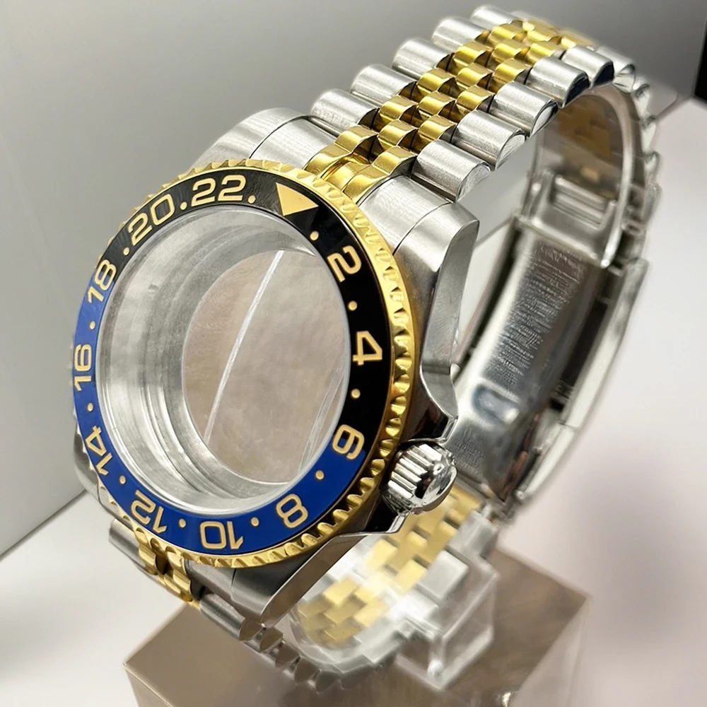 NH34 NH35 NH36 NH38 NH39 NH70 ムーブメント 40mm ケース 28.5mm ダイヤル シルバー オールド ウォッチ GMT サブボックス セラミック ベゼル アルミニウム サファイア