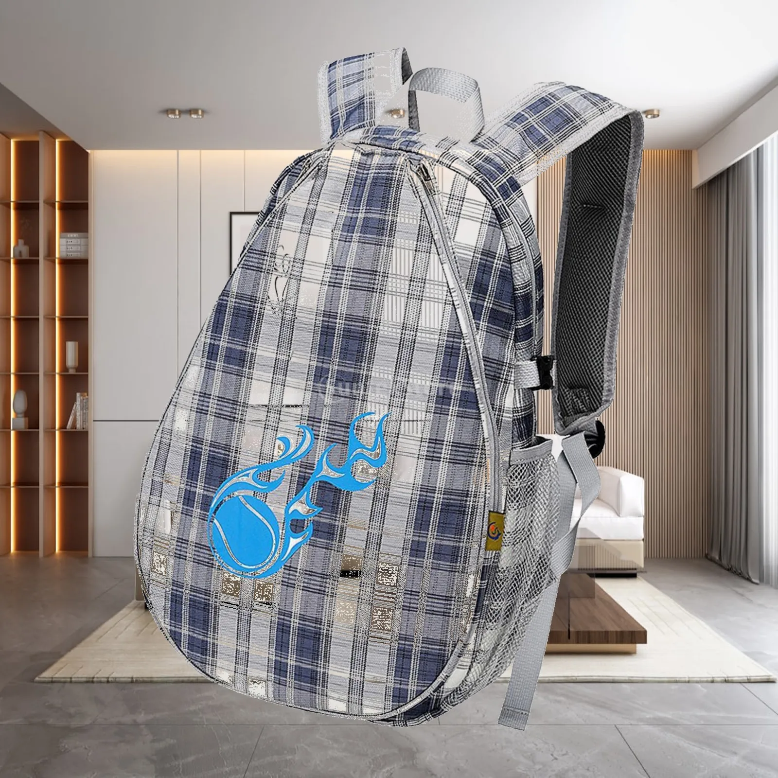 Waterproof Tennis Racquet Backpack Paddle Organizer Sports Bag with Shoe Storage for Pickleball Accessories