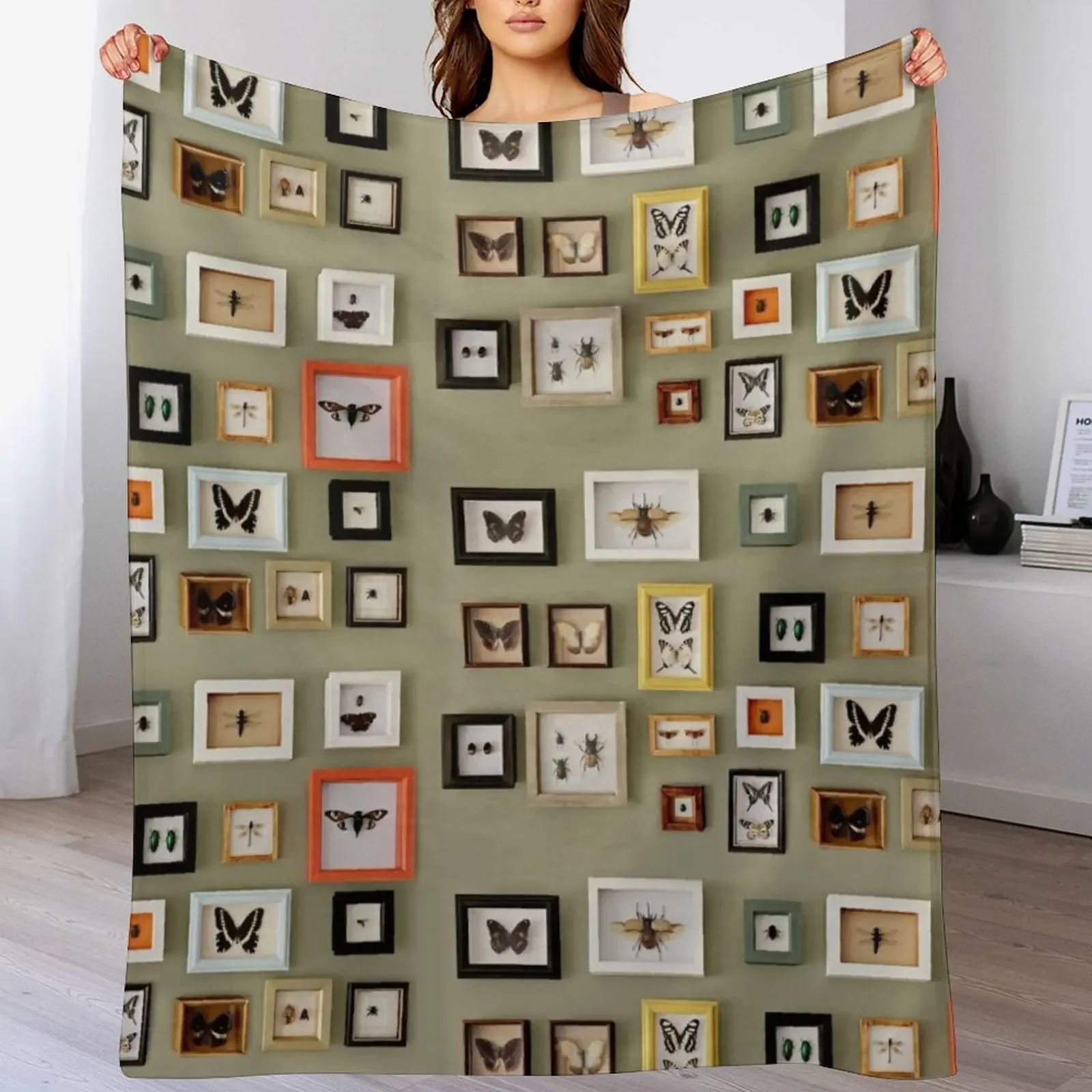 Insect Picture Frame Wall Throw Blanket Flannels Personalized Gift Blankets