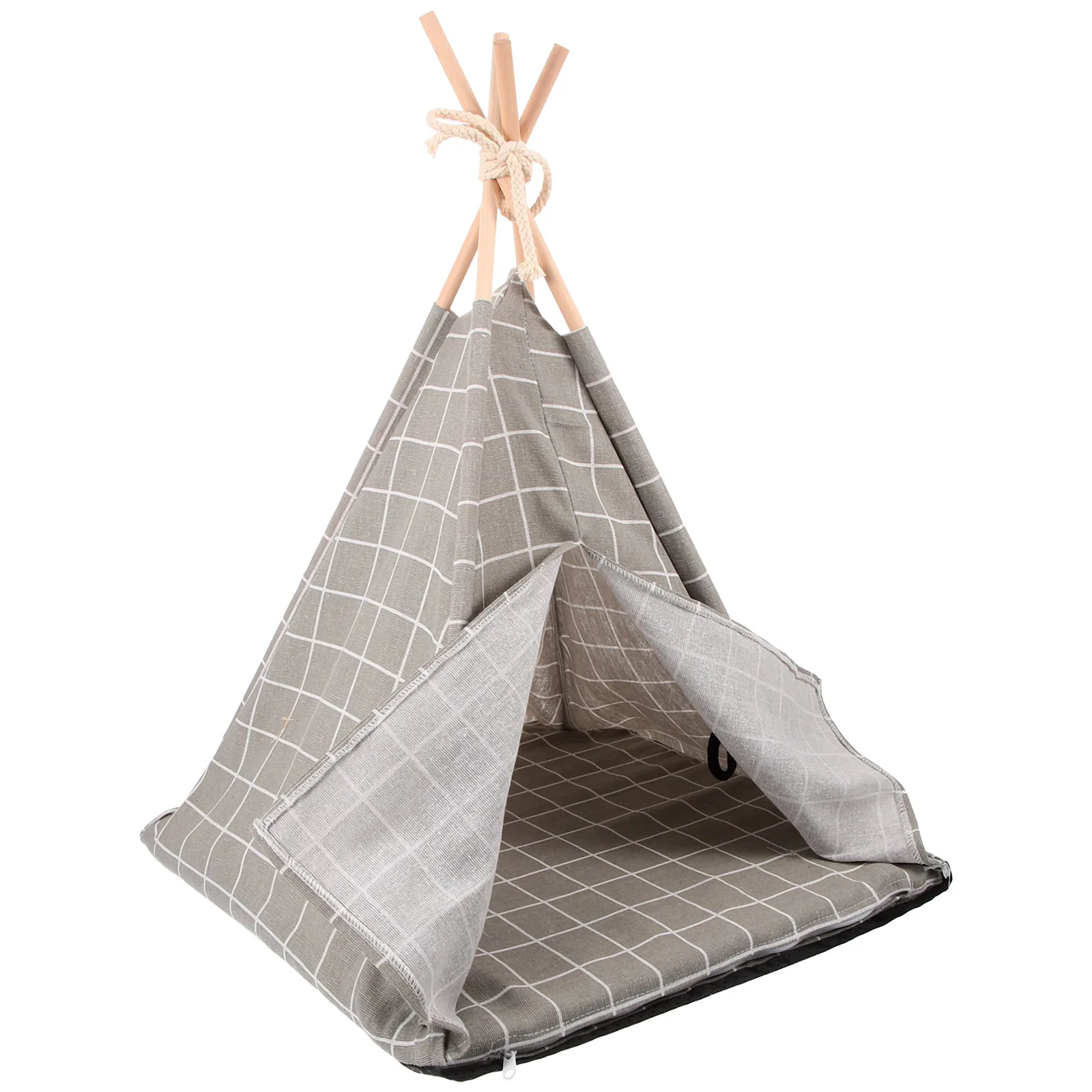 Zelt Indoor Outdoor Katzenhaus Hundeschlafnest Bequemes atmungsaktives Schlafhaus Waschbares Zelt für Katze Hund Kleines Nest