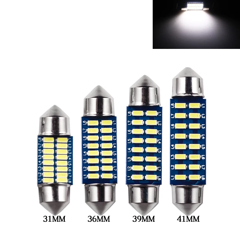 Festoon 36Mm 16Smd Led Bulb C5W C10W Super Bright 3014 Smd Canbus Error Free Auto Interior Doom Lamp Light