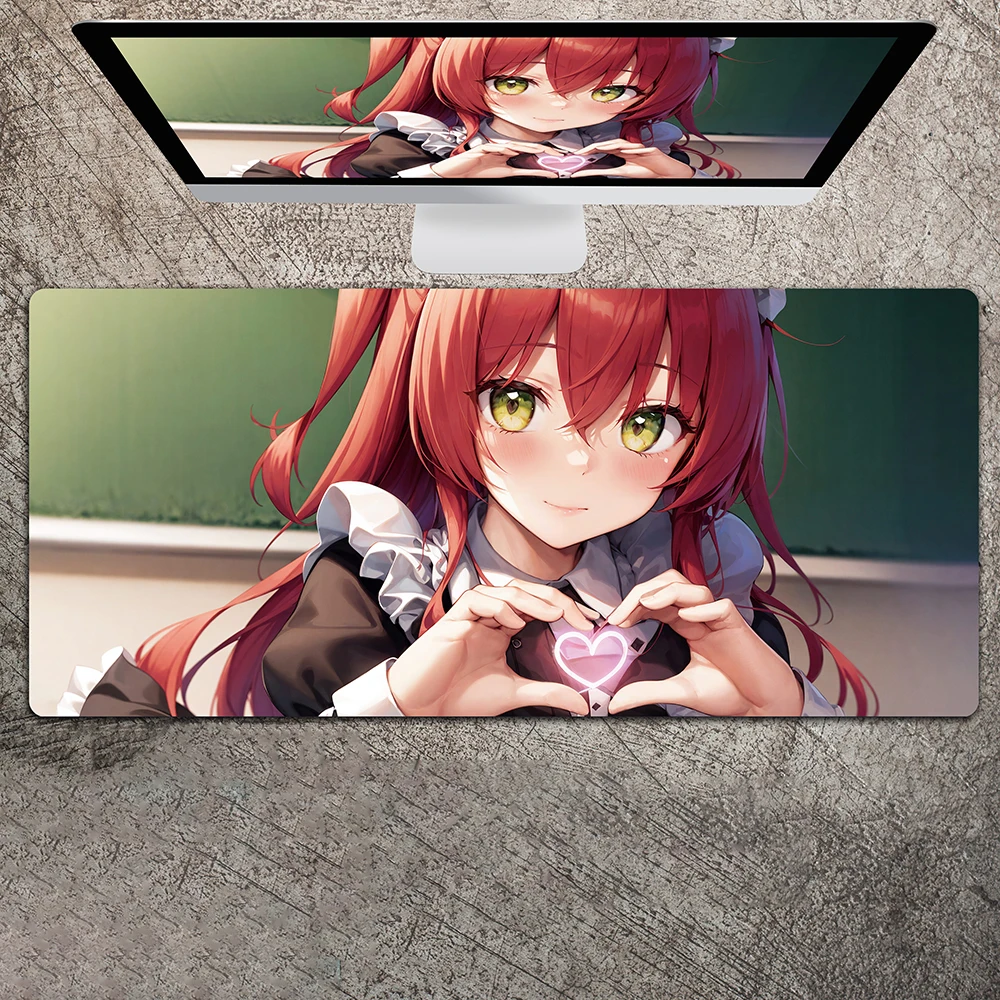 

Classic Anime Second Dimension Maid Hd Printed Anime Mouse Pad Rubber Desk Mat for Keyboard and Pc Gaming Accessories