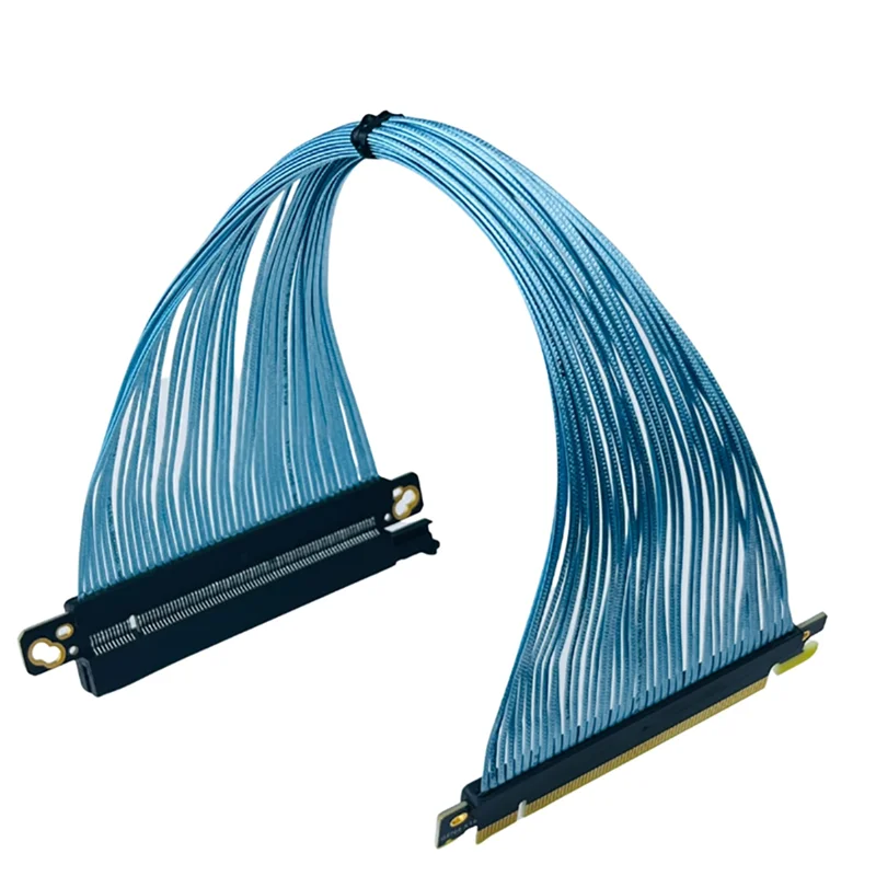 

PCIE 4.0 X16 Удлинительный кабель для видеокарты GPU PCI-E 4,0 32 ГБ/с 12-контактный посеребренный кабель для видеокарты 3090