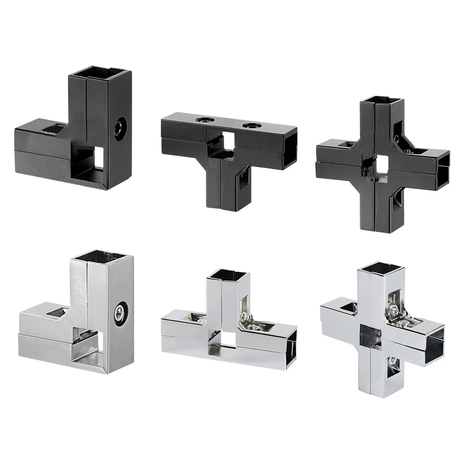 Connector for 25mmx25mm Square Pipe for Booth Accessories Versatile Simple