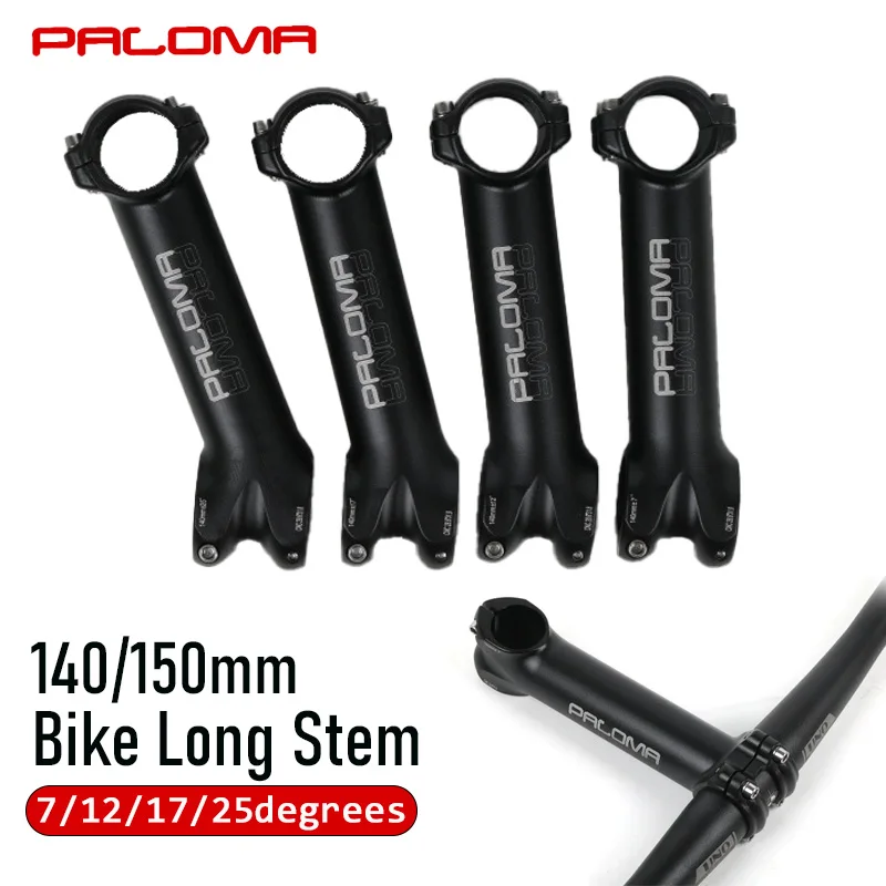 

Paloma mtb bike stem extender 17 degree long stem 140mm 150mm bicycle handlebar stem 31.8 For Mountain Road Bike Cycling part