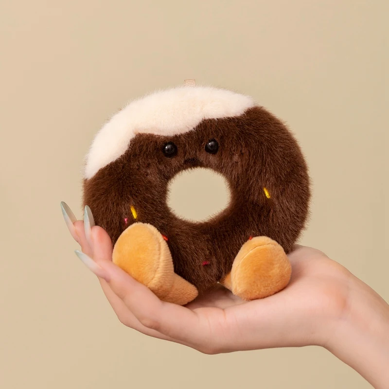 Cute Food Plush Refrigerator Magnet - Magnetic Attraction Toy with Fluffy Biscuit Dumpling Rice Ball Donut Doll Room Decor Gifts
