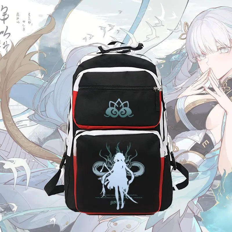 

Mingchao Game Peripheral Collaboration Today's Resonance Male And Female Student Double Shoulder Backpack Travel School Bag JL A