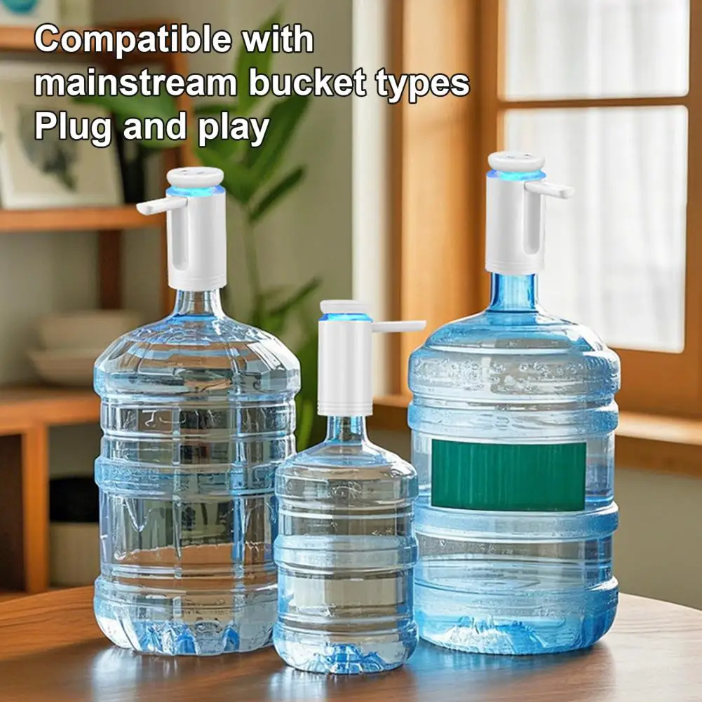 Hands Free Water Dispenser Electric Water Dispenser Pump with Digital Display Sterilization Usb-c Rechargeable Automatic Bottle