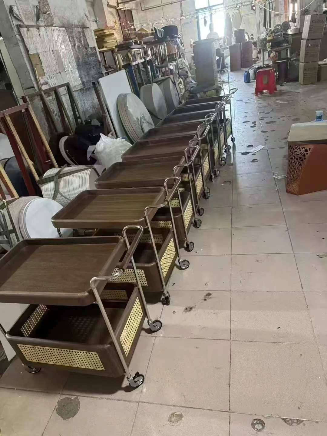 Hotel trolley on wheels Coffee side table