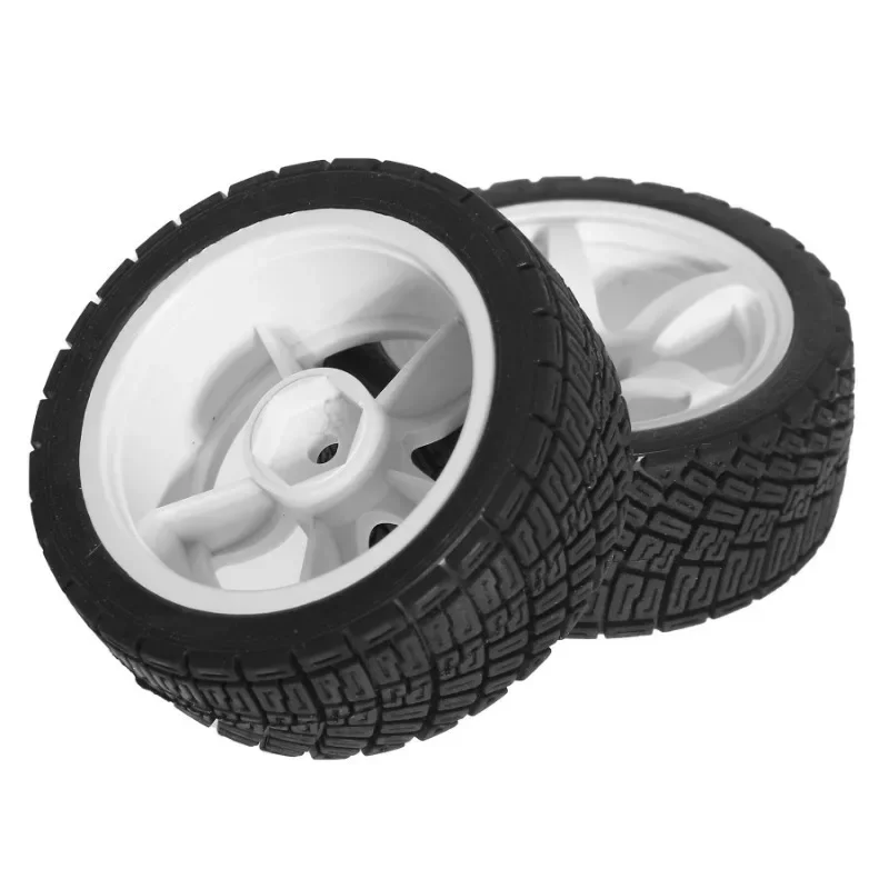 RS RC 1/10 RC Rally Racing Wielen Banden On Road Auto Rubber Banden Hex voor HPI KYOSHO Tamiya XV02 XV01 TA06 TT01 TT02 PTG2