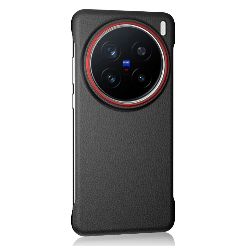 حافظة لهاتف Vivo X200 Pro Mini Light Slim ذات فتحة كبيرة لين مضادة للسقوط غطاء حماية صلب من البولي كربونات بدون حدود هاتف من الجلد العادي