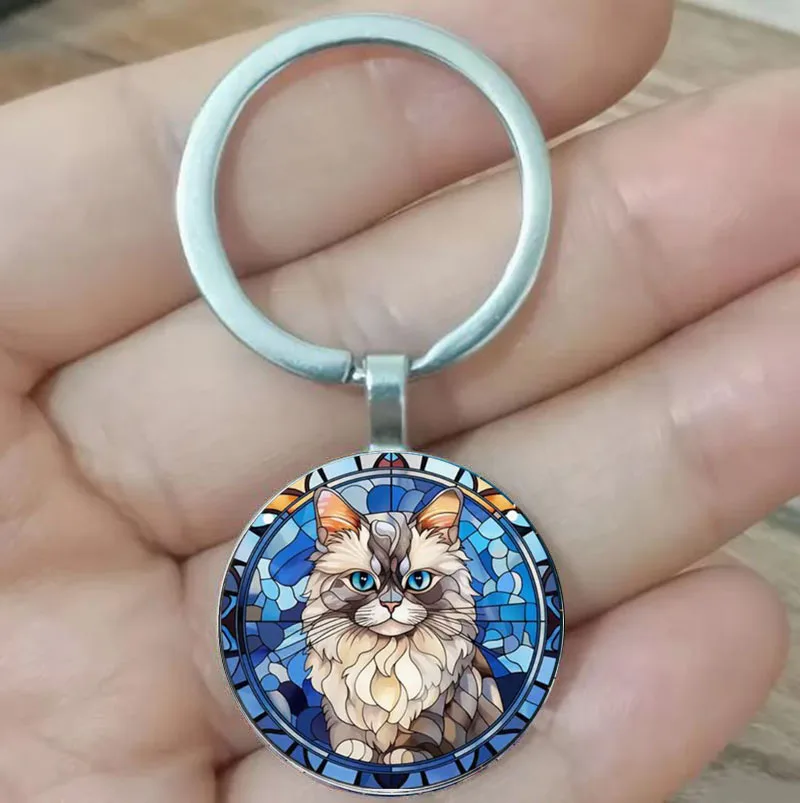 Уникальный-брелок-для-ключей-с-изображением-кошки-учителя-и-пасхальные-подарки
