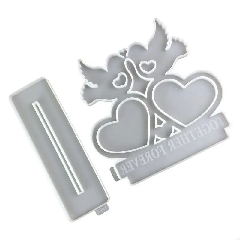 

Resin Picture Frame Moulds Heart Bird Photo Frame Crafting Molds Jewelry Making Supplies Craft Molds Silicone Texture 964A