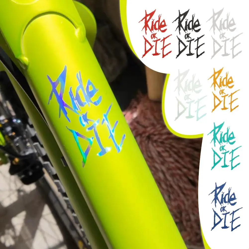 Stickers Ride Or Die Cycling Death Reflective Sticker Cars Vinyl Bicycles Stickers Waterproof Motorcycles U7C4