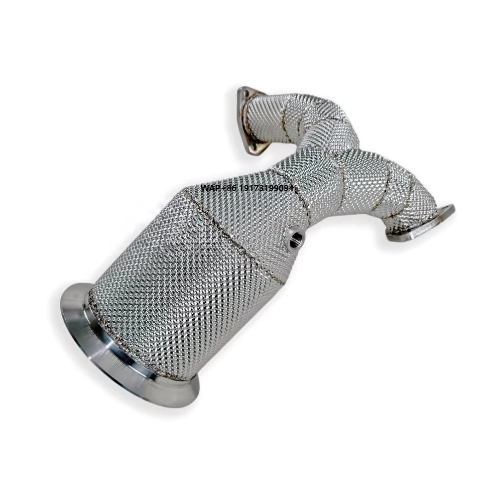

Custom High-flow Catalytic Converter for S4 S5 B9 2017-2020 SS304 Insulated Downpipe Exhaust Header Racing Sound Upgrade