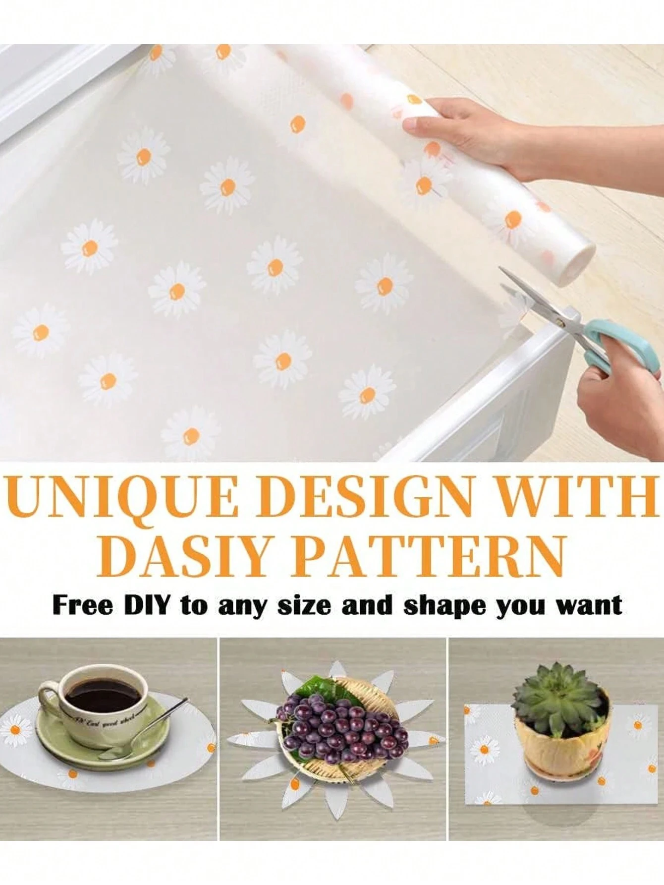 Shelf Liner - Tappetino per cassetti da cucina, rivestimento per frigorifero in materiale Eva non adesivo, impermeabile, resistente, per armadio, trasparente, 44 cm x 200 cm