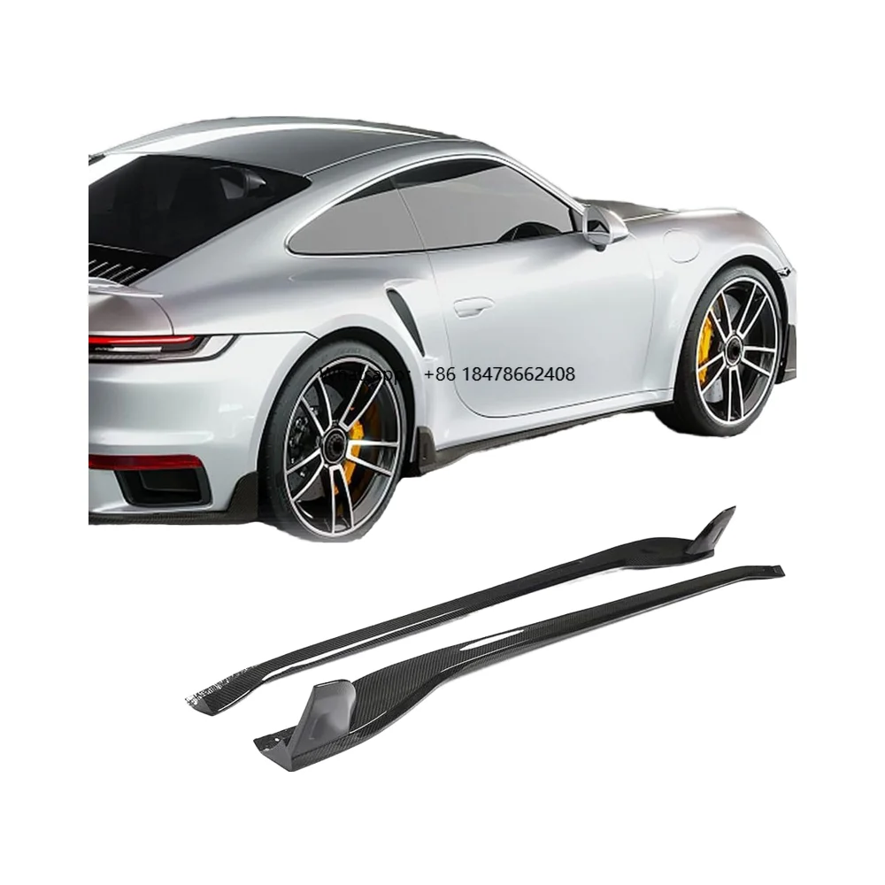 

Накладки на пороги из сухого карбона с полированной отделкой для 911 992 Turbo S 2019-2023, бренд SHENGTIAN, с клейкой лентой и винтами