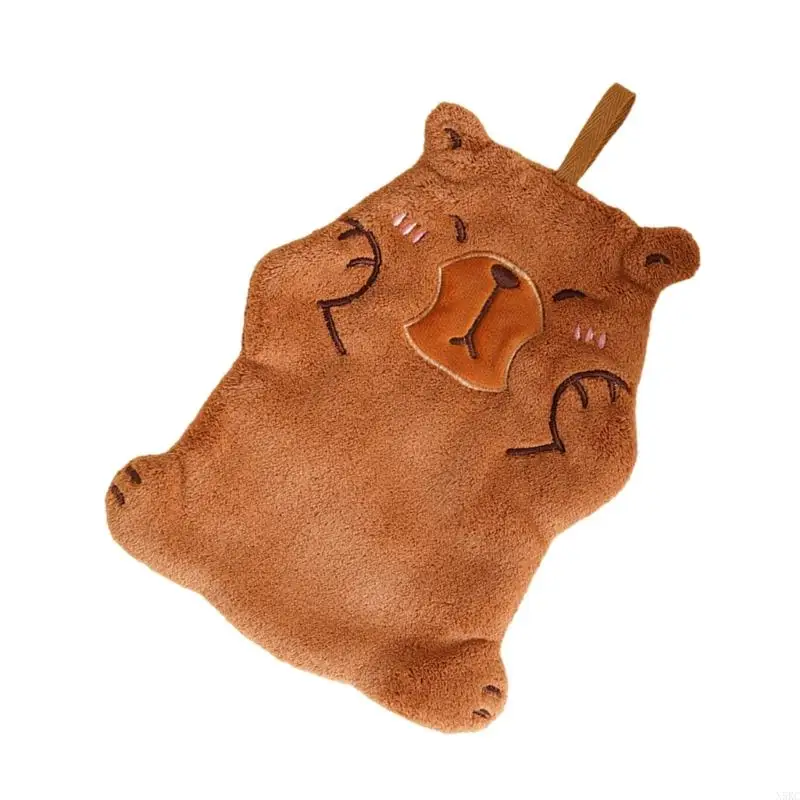 N5KC Decorative and Functional Capybara Shaped Hand Towel for Soft Absorbent Towel