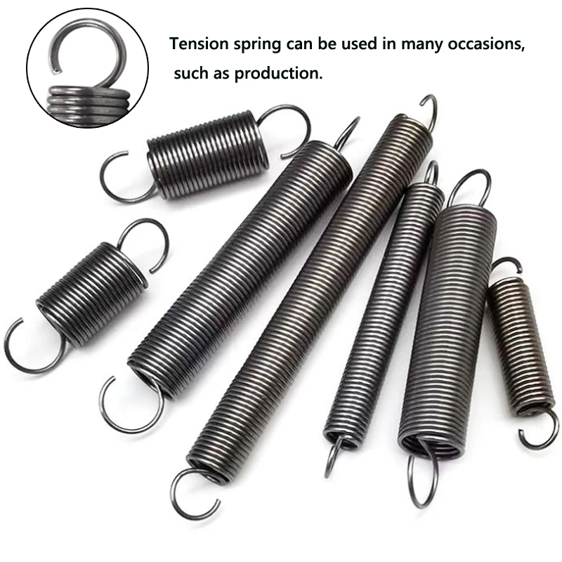 1pcs Open Tension spring Expansion Springs Extension Tension Spring Wire Diameter 2.0mm Spring Diameter 10mm-22mm