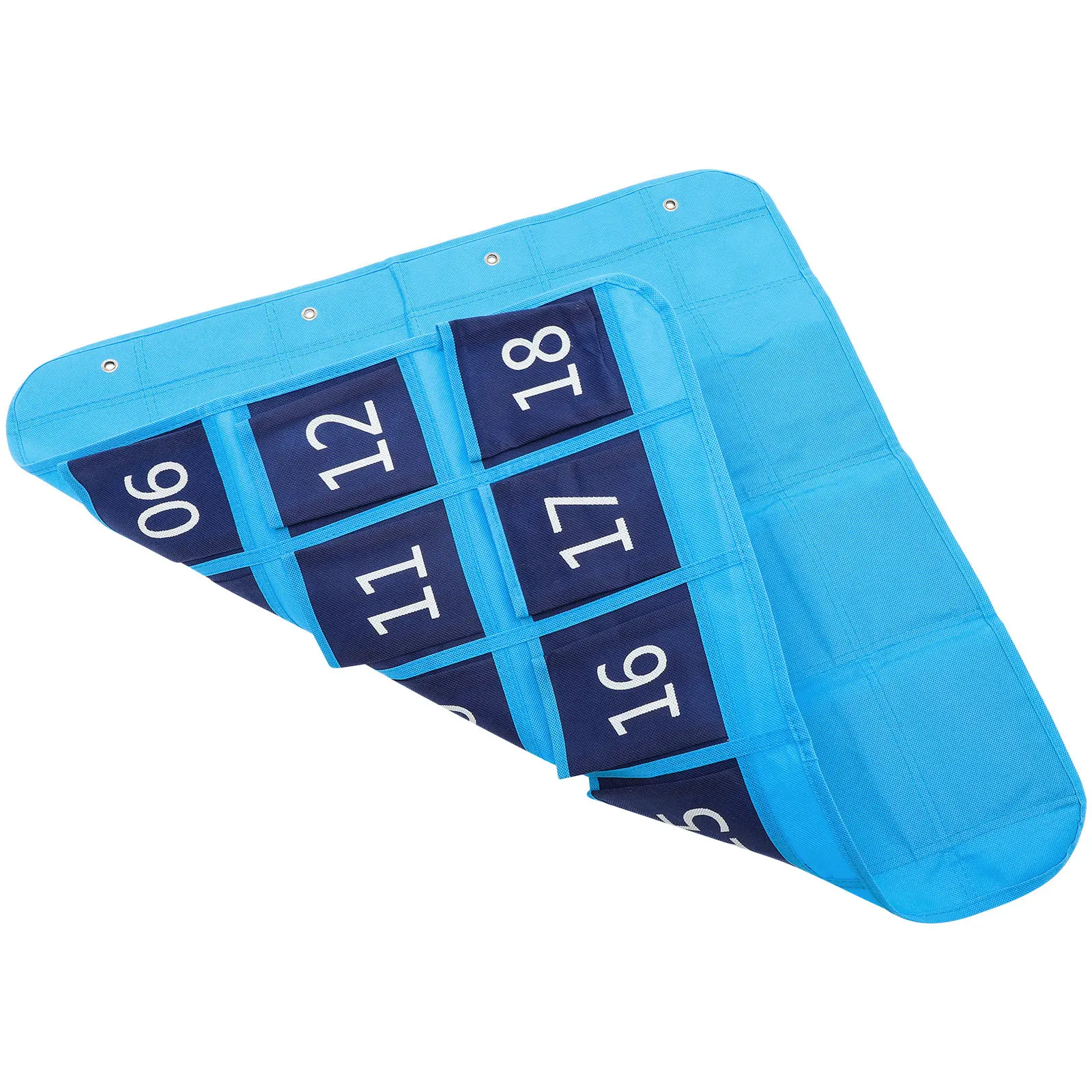 Phone Organizer Hanging Classroom Pocket Chart Numbered Pockets Clear Printing Sturdy Cloth Iron Material Dormitory Library Use